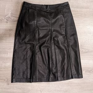Halogen A- line Leather skirt size 8P